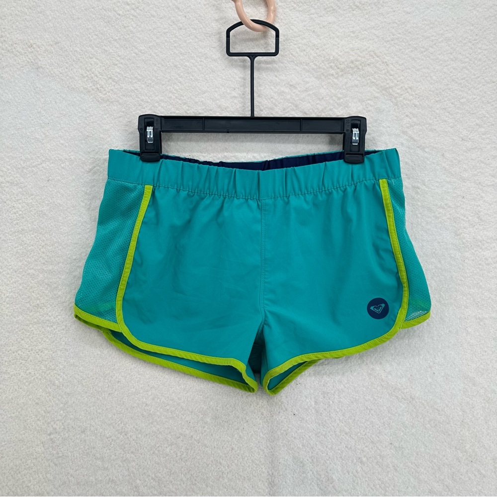 Y2K Vintage Roxy Surf Shorts In Teal and Green